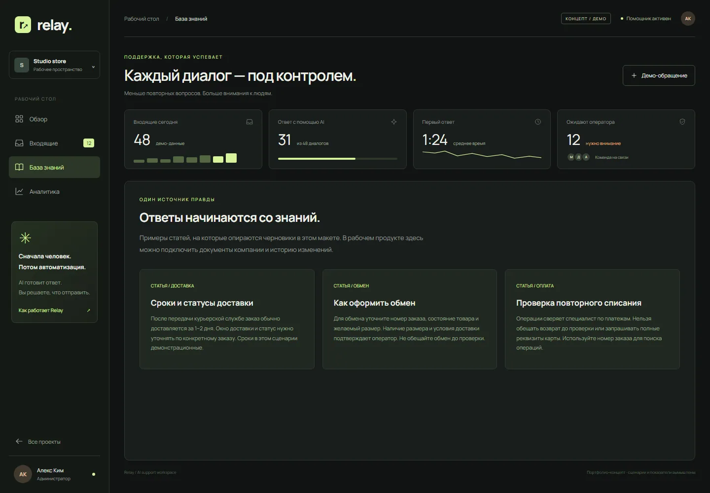 RELAY: Источник вместо догадки.